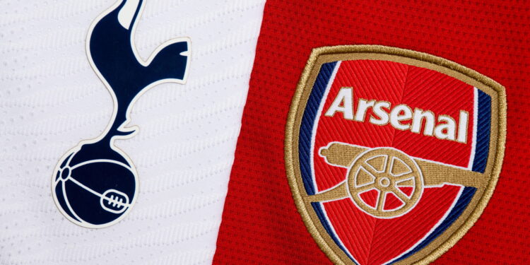 Tottenham and Arsenal badges