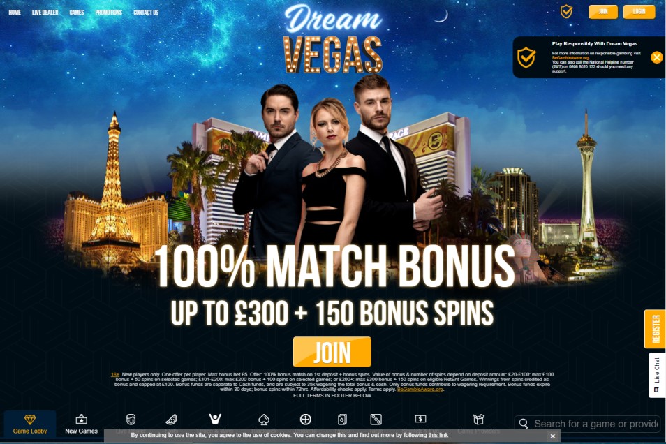 Dream Vegas Casino - best casino sites in the UK