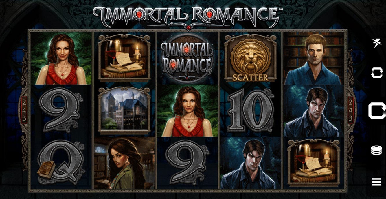 Immortal Romance online slots screenshot