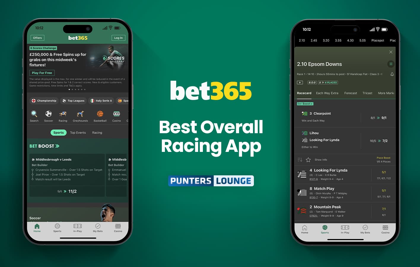 Image of Bet365, one of the best horse racing apps.