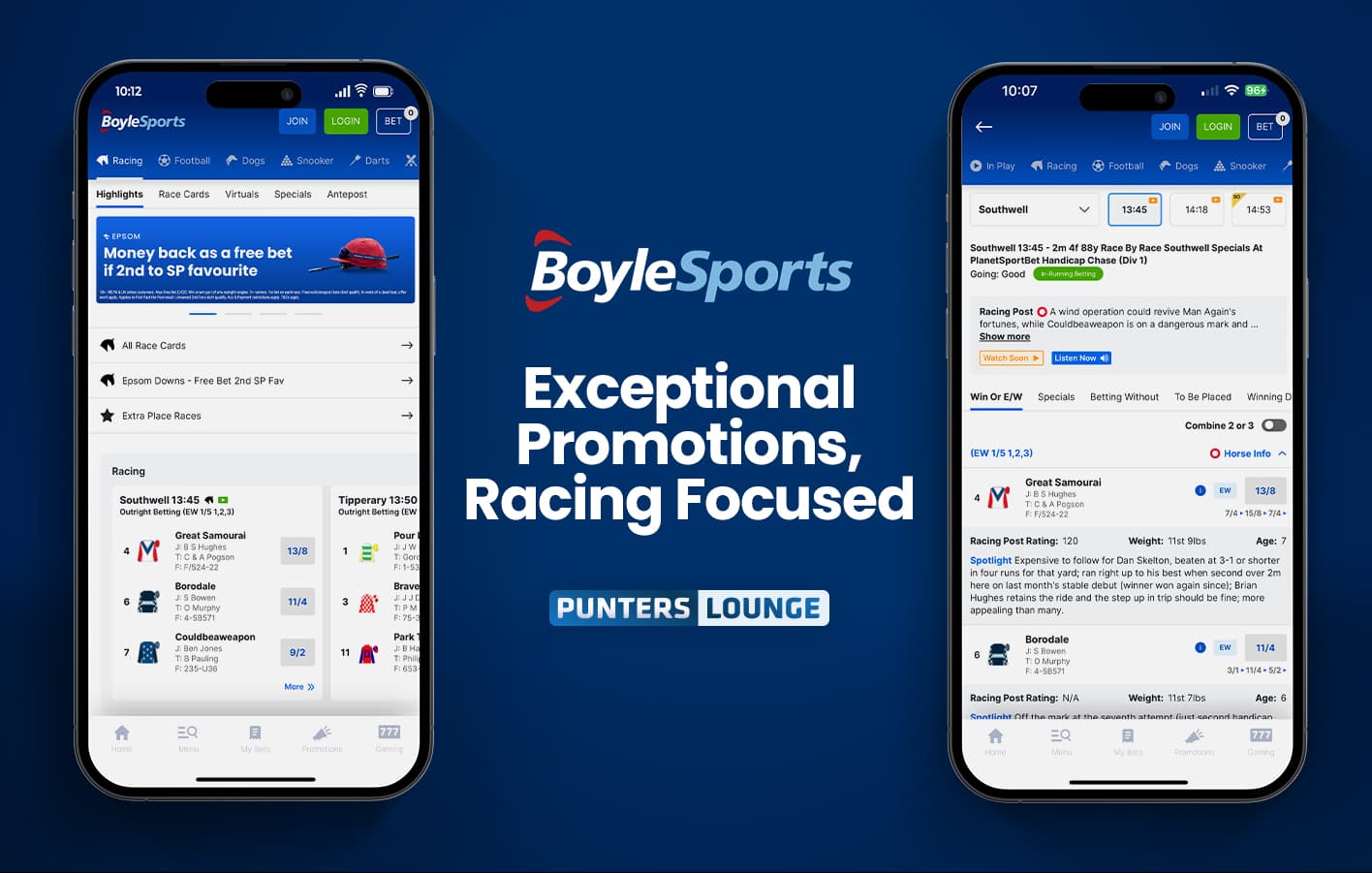 An image of BoyleSports Horse Racing Betting App