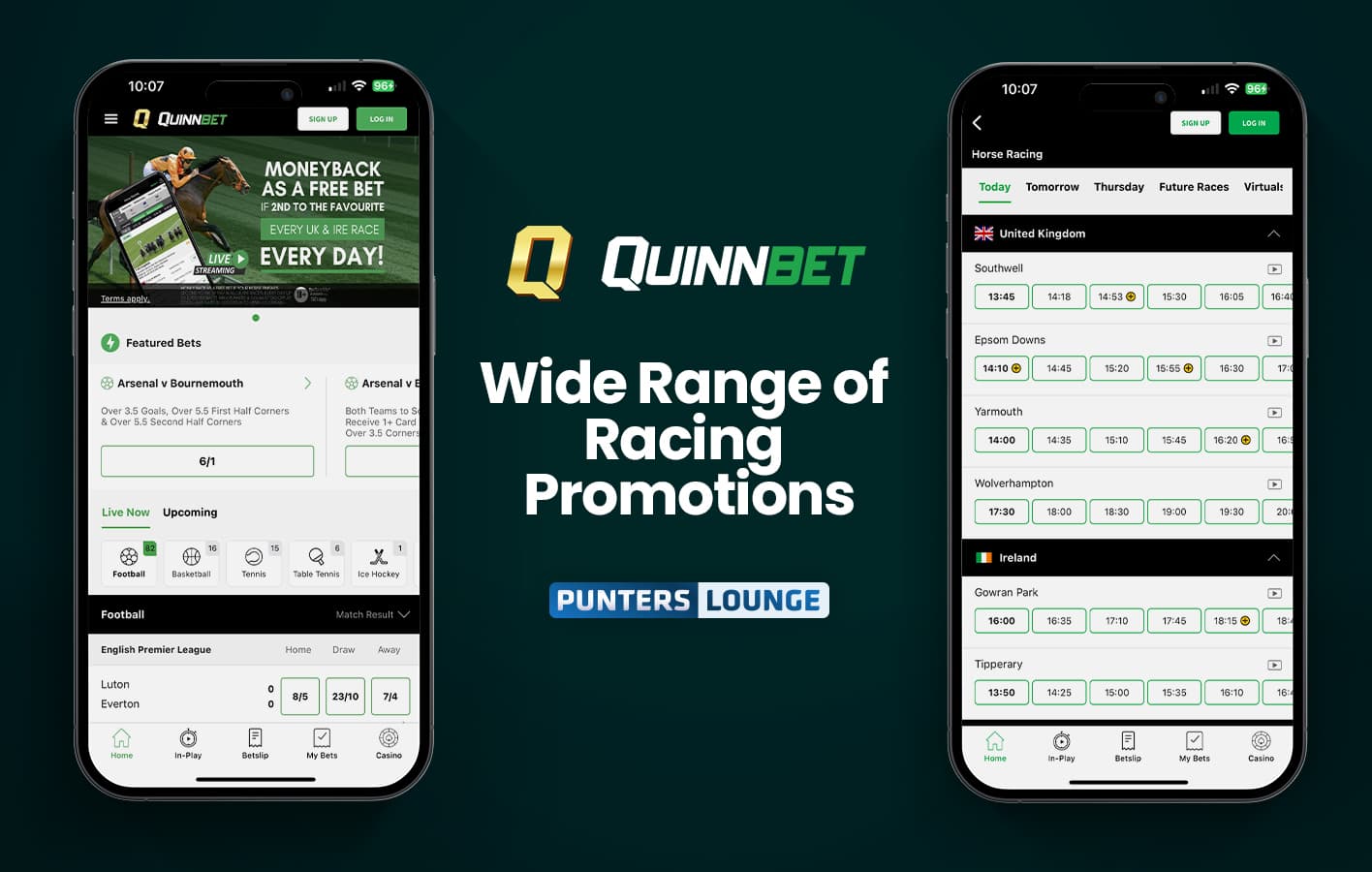An image of QuinnBet Horse Racing Betting App