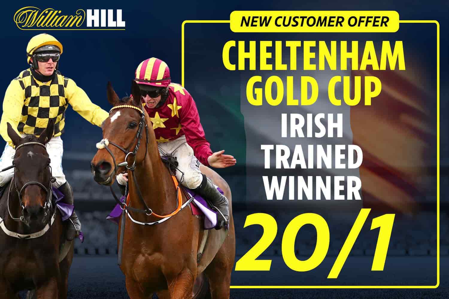 An image of William Hill who are one of the best bookies for horse racing festivals.