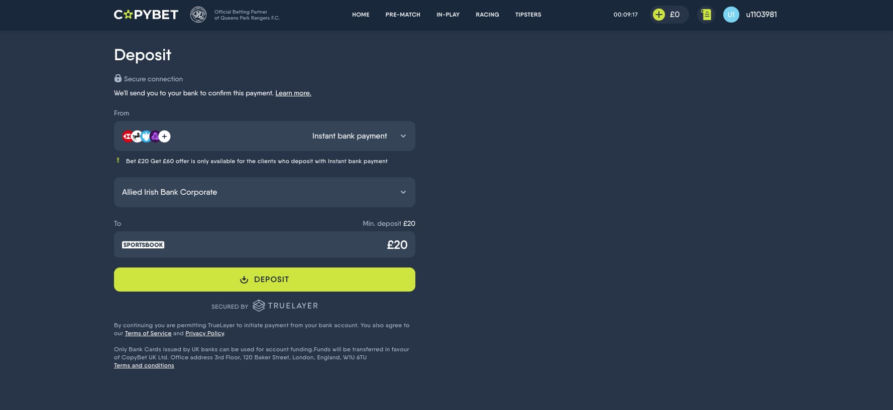 Make a First Deposit & Claim a Bonus