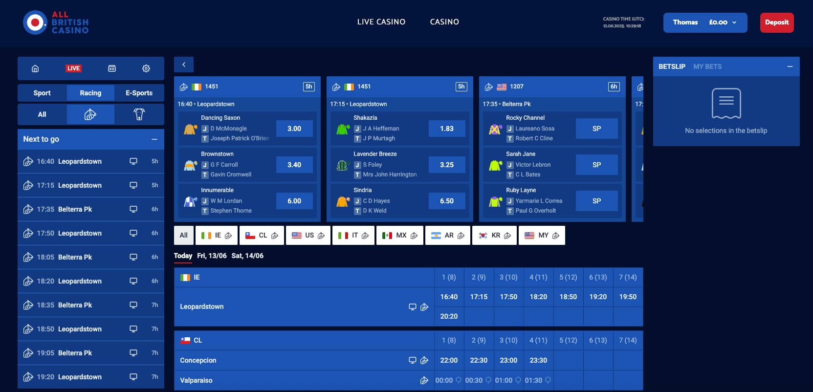 all-british-sports-horse-racing All British Sports horse racing betting site
