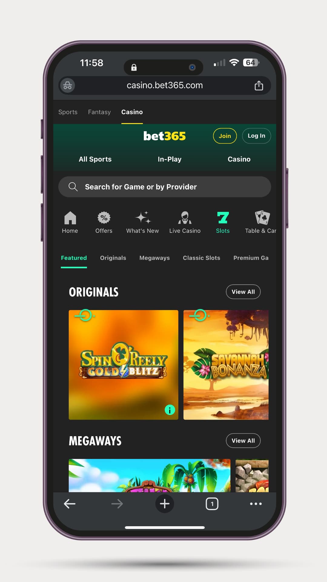 bet365 £5 Deposit Casino