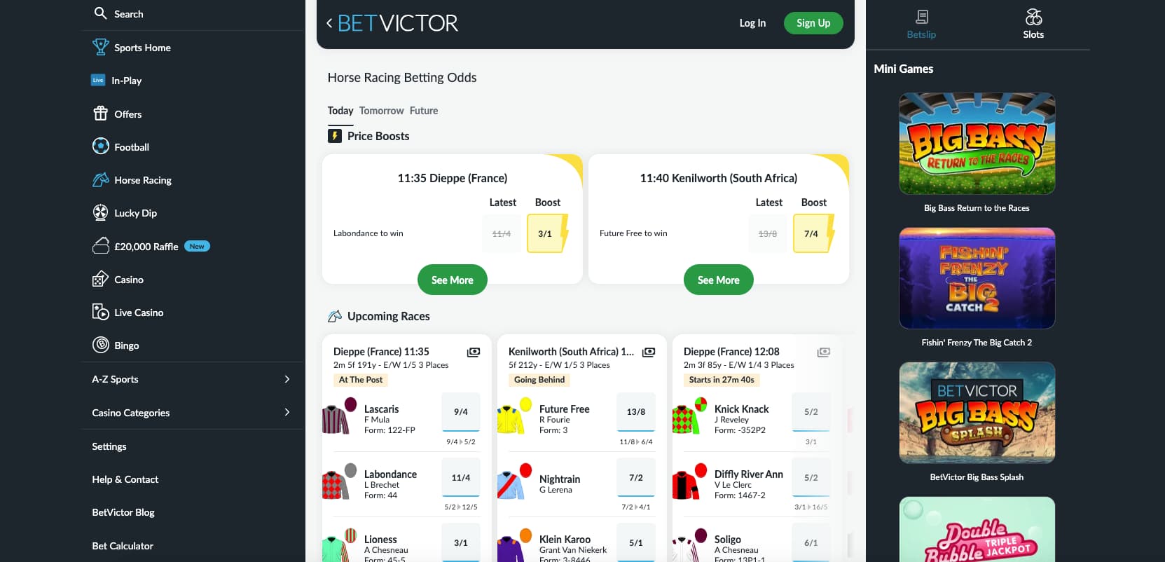 betvictor-horse-racing BetVictor horse racing betting site