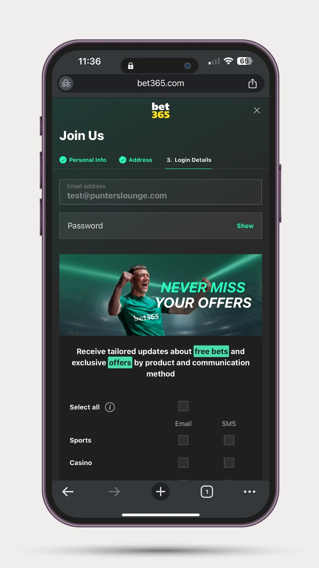 Bet365 Mobile Casino
