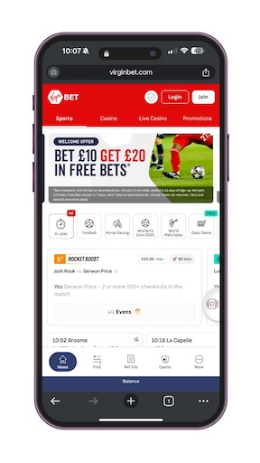 virgin bet mobile home page - paypal betting sites