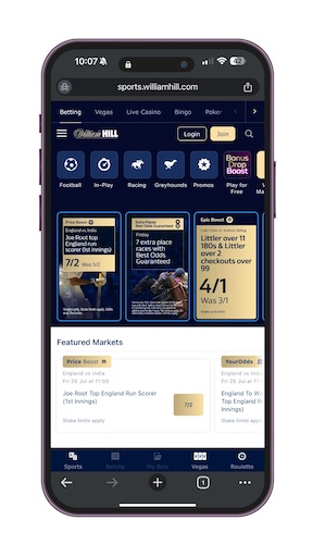 william hill mobile home page