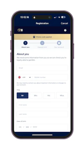 William Hill Review - Registration Form